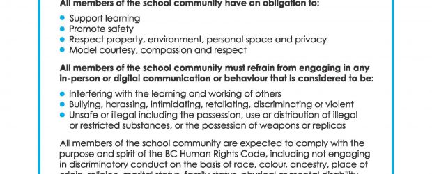 All members of the South Slope Elementary School community share the following rights and responsibilities: I have the right to learn. I have the responsibility to working cooperatively. I have the right to hear and be heard. I have the […]