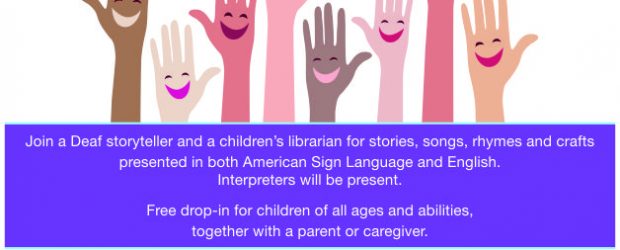 <div class="timely ai1ec-excerpt">
	<div class="ai1ec-time">
		<strong>When:</strong>
		January 11, 2020 @ 2:00 pm – 3:00 pm
	</div>
	</div>
<p>2020 Winter & Spring Family Storytime in Sign Language and English at Burnaby Public Library https://www.bpl.bc.ca/kids/family-storytime-in-sign-language-and-english Join a Deaf storyteller and a children’s librarian for stories, rhymes and crafts presented in both American Sign Language and English. This is a[...]</p>
