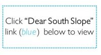 Dear South Slope …a short slide show message from SOUTH SLOPE STAFF to their students and families  ♥