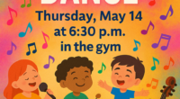Join us May 7th for our SPRING Concert @ 6:30pm in our gym!